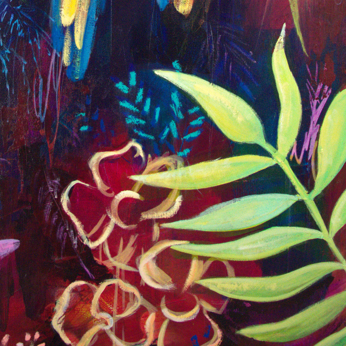 Whispers of the Tropics by Carma Visions, close-up of tropical foliage