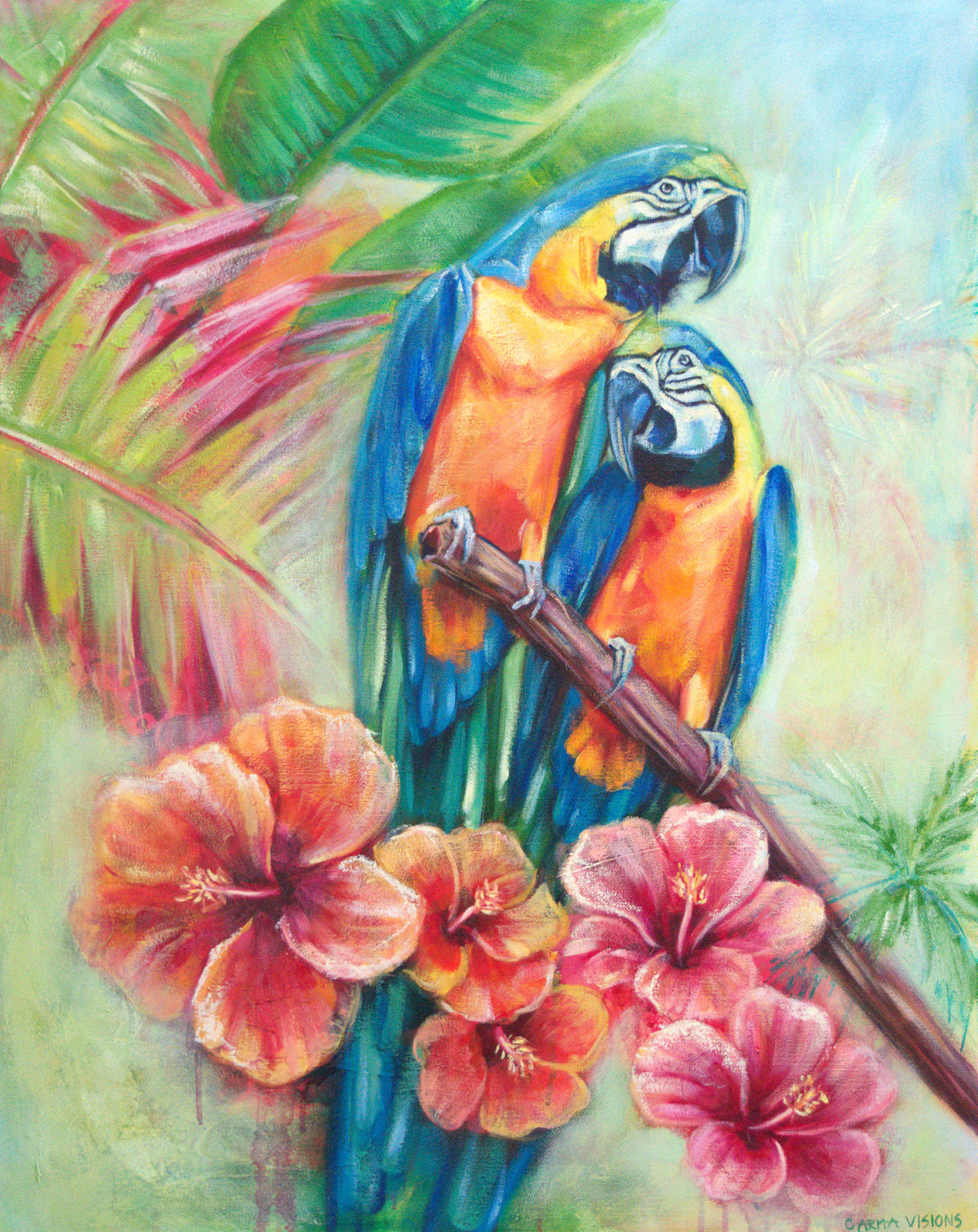 Lovers Embrace by Carma Visions, full painting