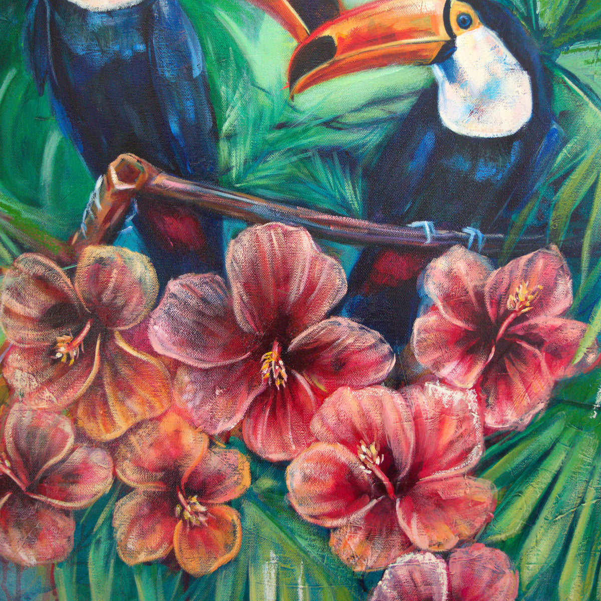 Harmony in Bloom by Carma Visions, close-up of brushwork detail