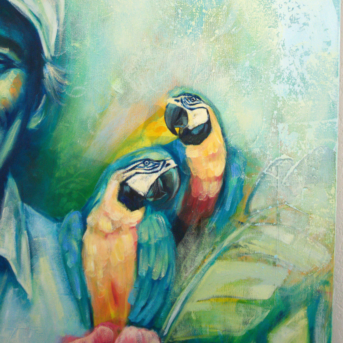 Son of a Sailor by Carma Visions, close-up of the macaws