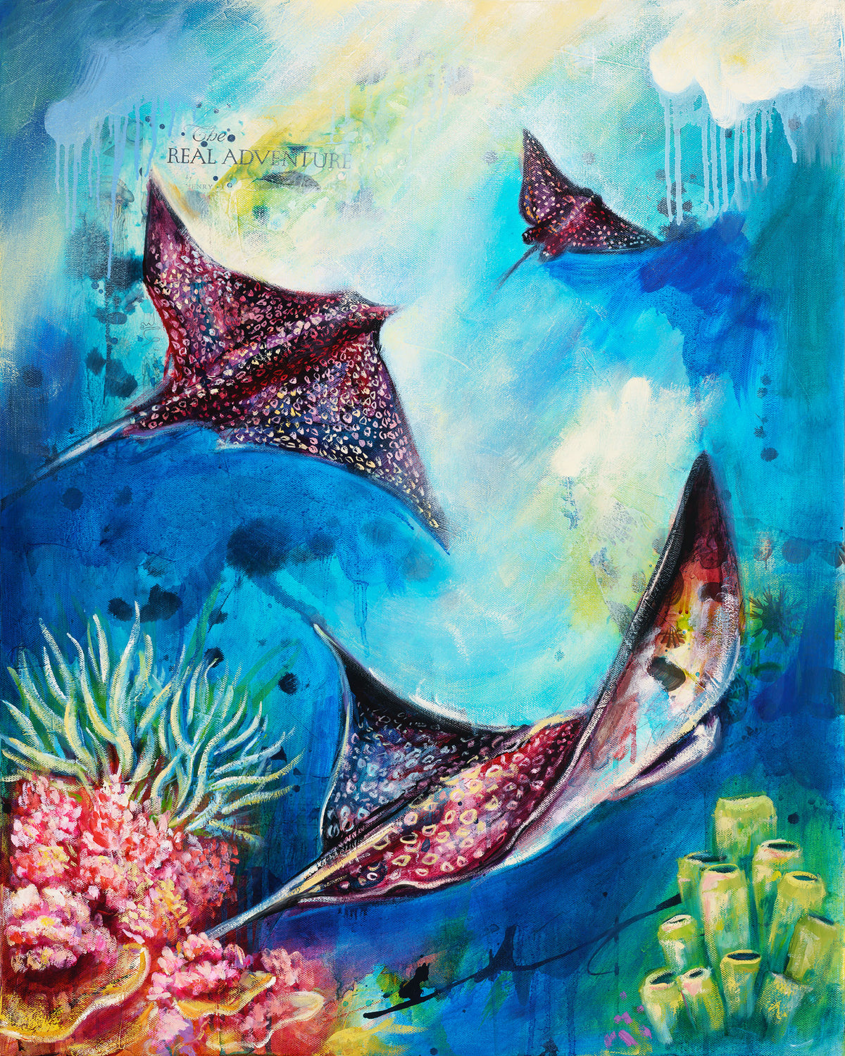 Dance of the Deep by Carma Visions, full painting in true-to-life color