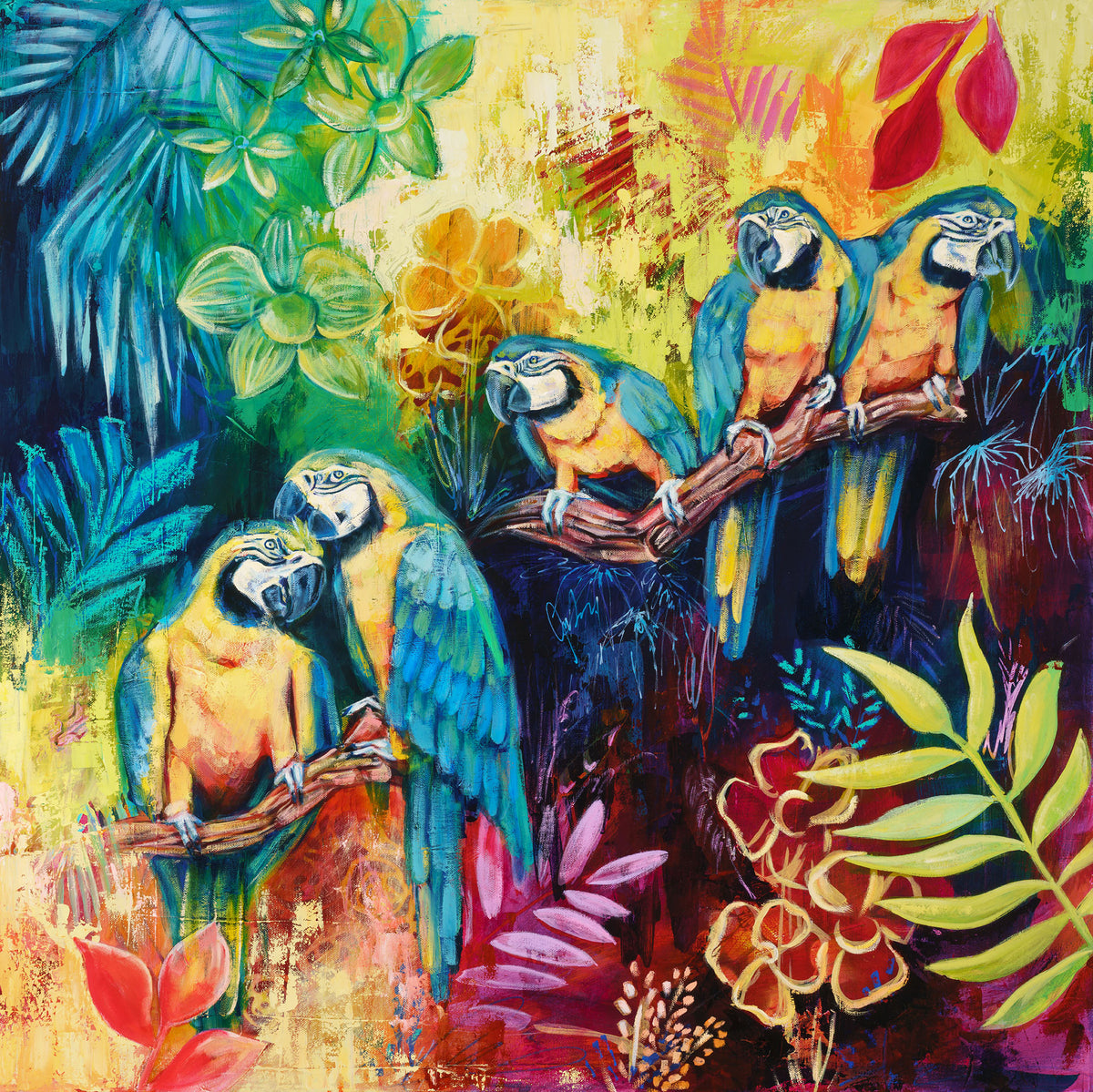 Whispers of the Tropics by Carma Visions, full painting in true-to-life color