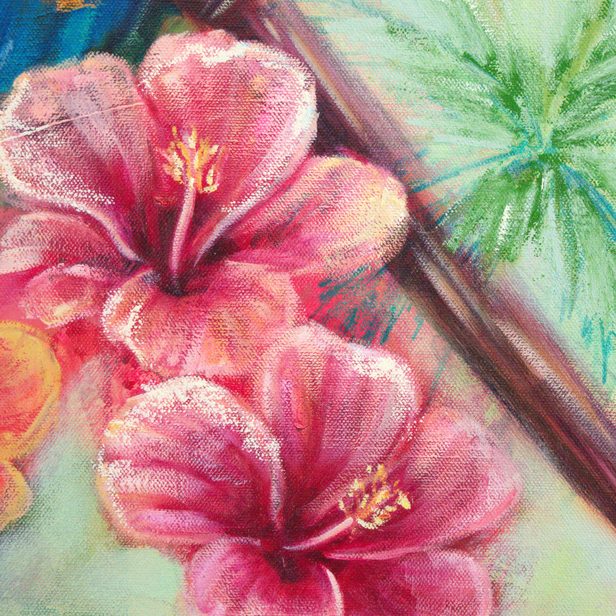 Lovers Embrace by Carma Visions, close-up of hibiscus blooms