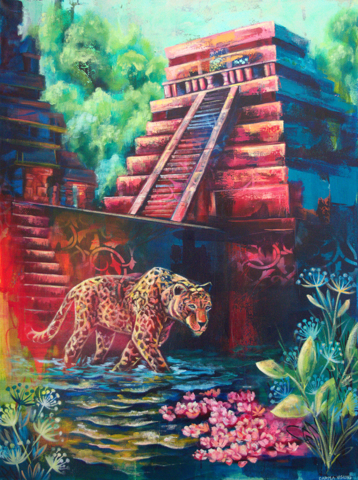 The Sacred Watcher by Carma Visions, full painting