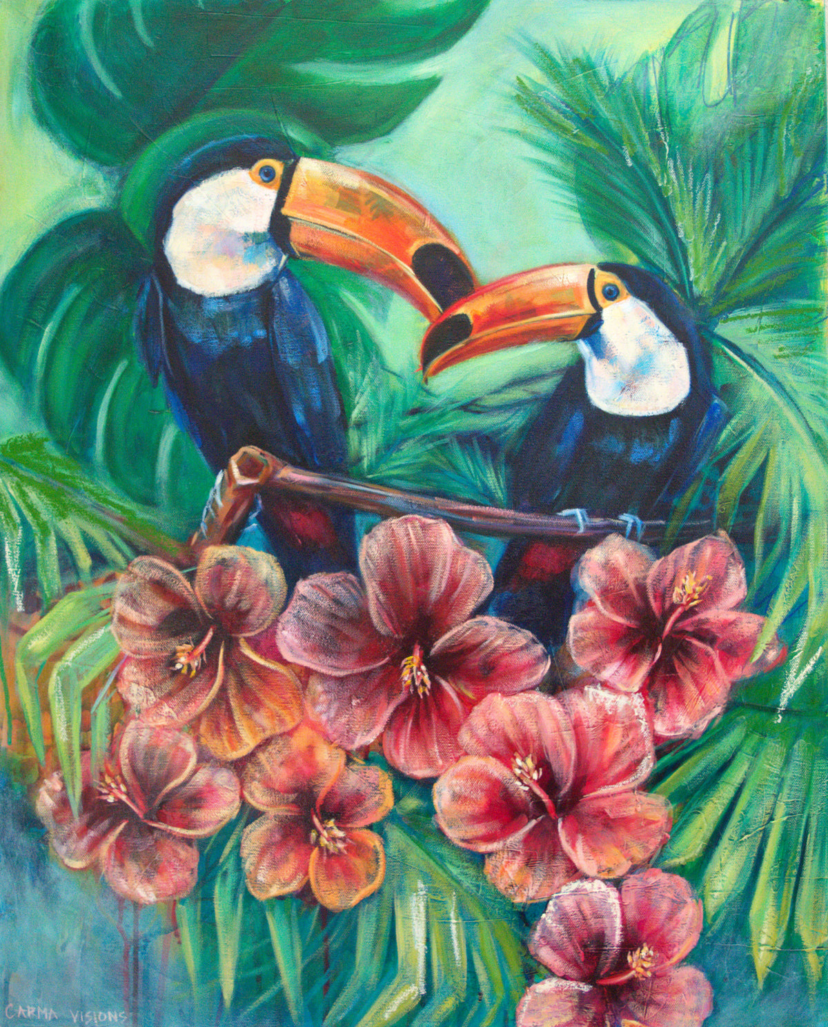 Harmony in Bloom by Carma Visions, full painting