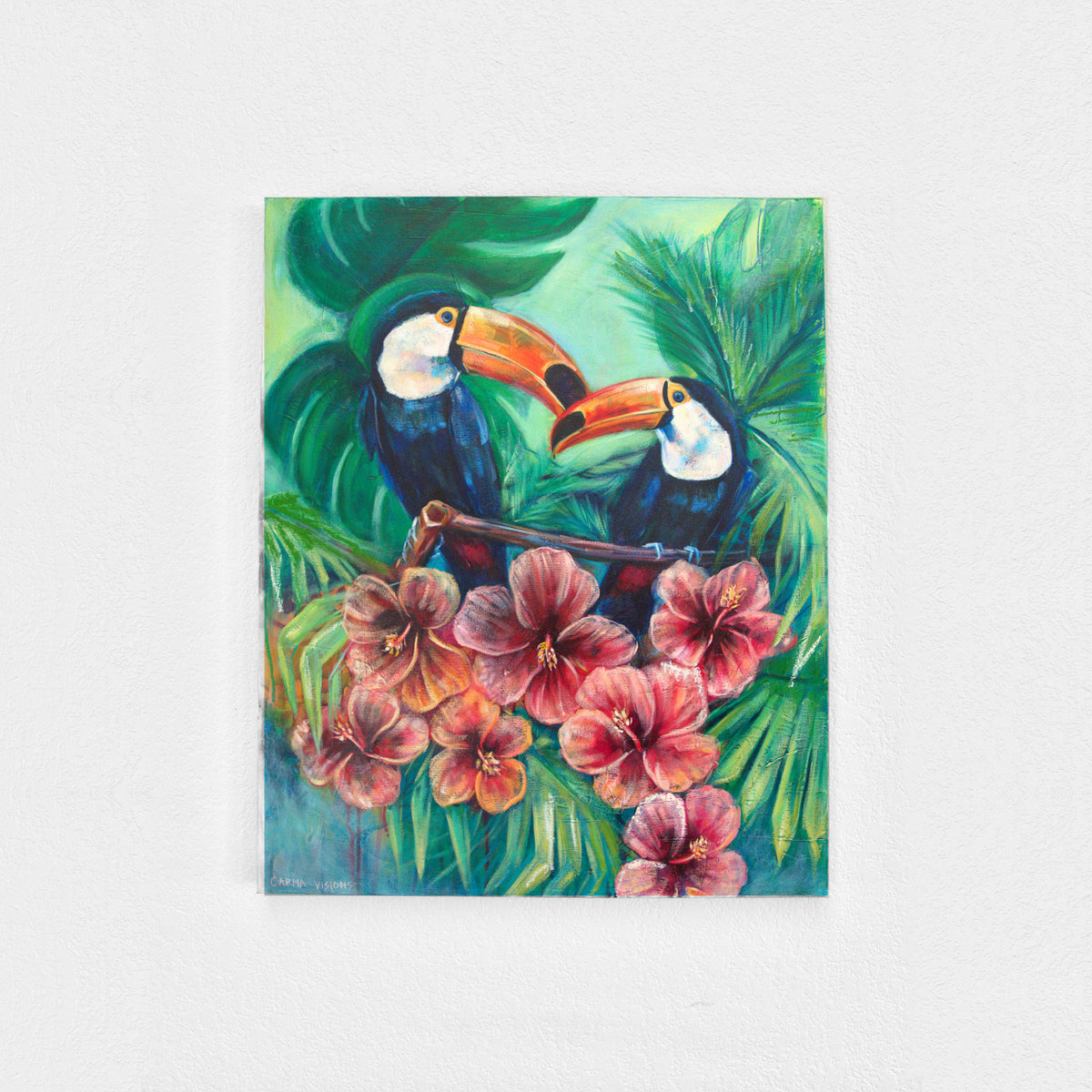Harmony in Bloom by Carma Visions, shown on a white wall