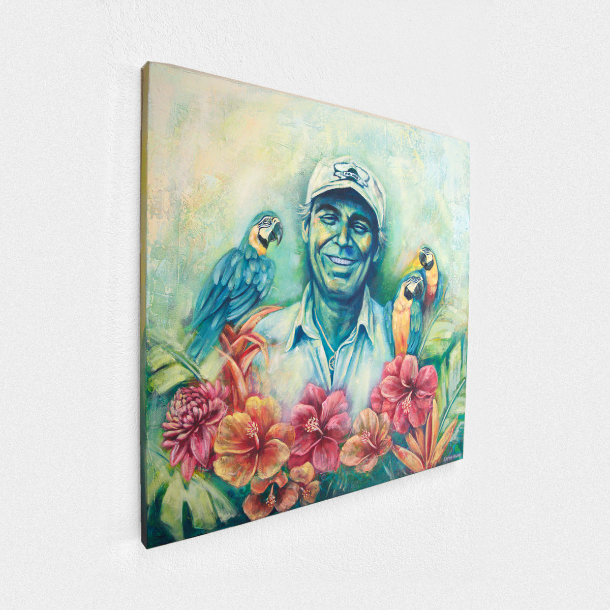 Son of a Sailor by Carma Visions, side angle showing the gallery-wrapped canvas