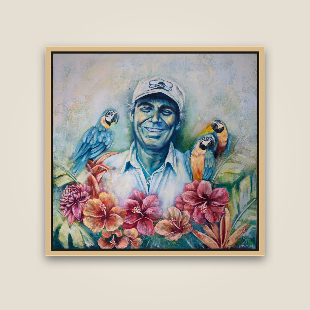 Son of a Sailor limited edition canvas, maple floating frame