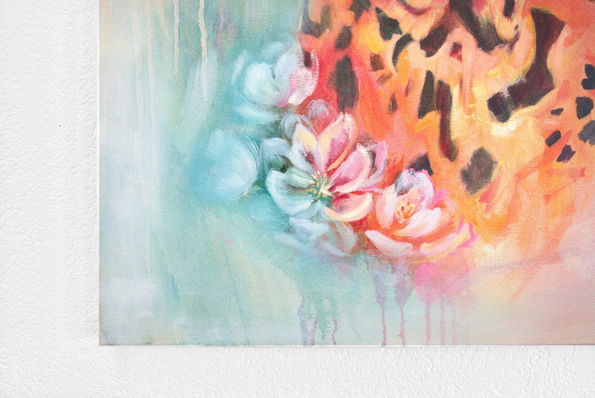 The Softest Strength by Carma Visions, partial view on a white wall