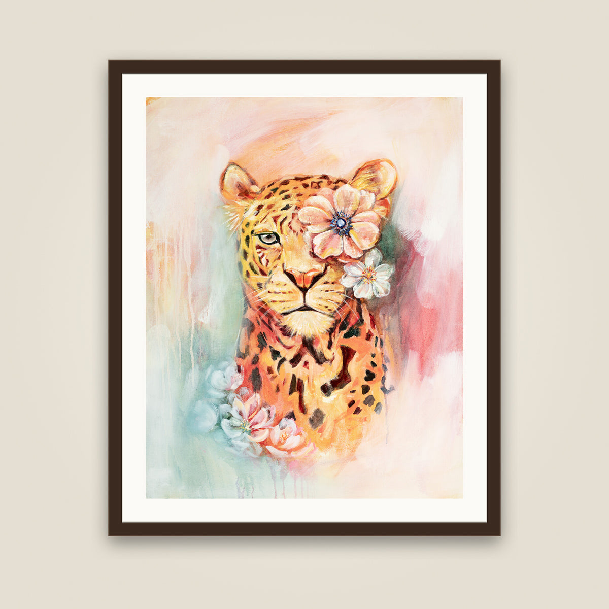 The Softest Strength open edition print, espresso frame