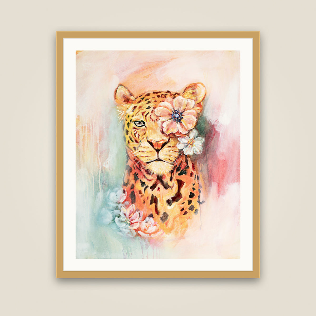 The Softest Strength open edition print, oak frame