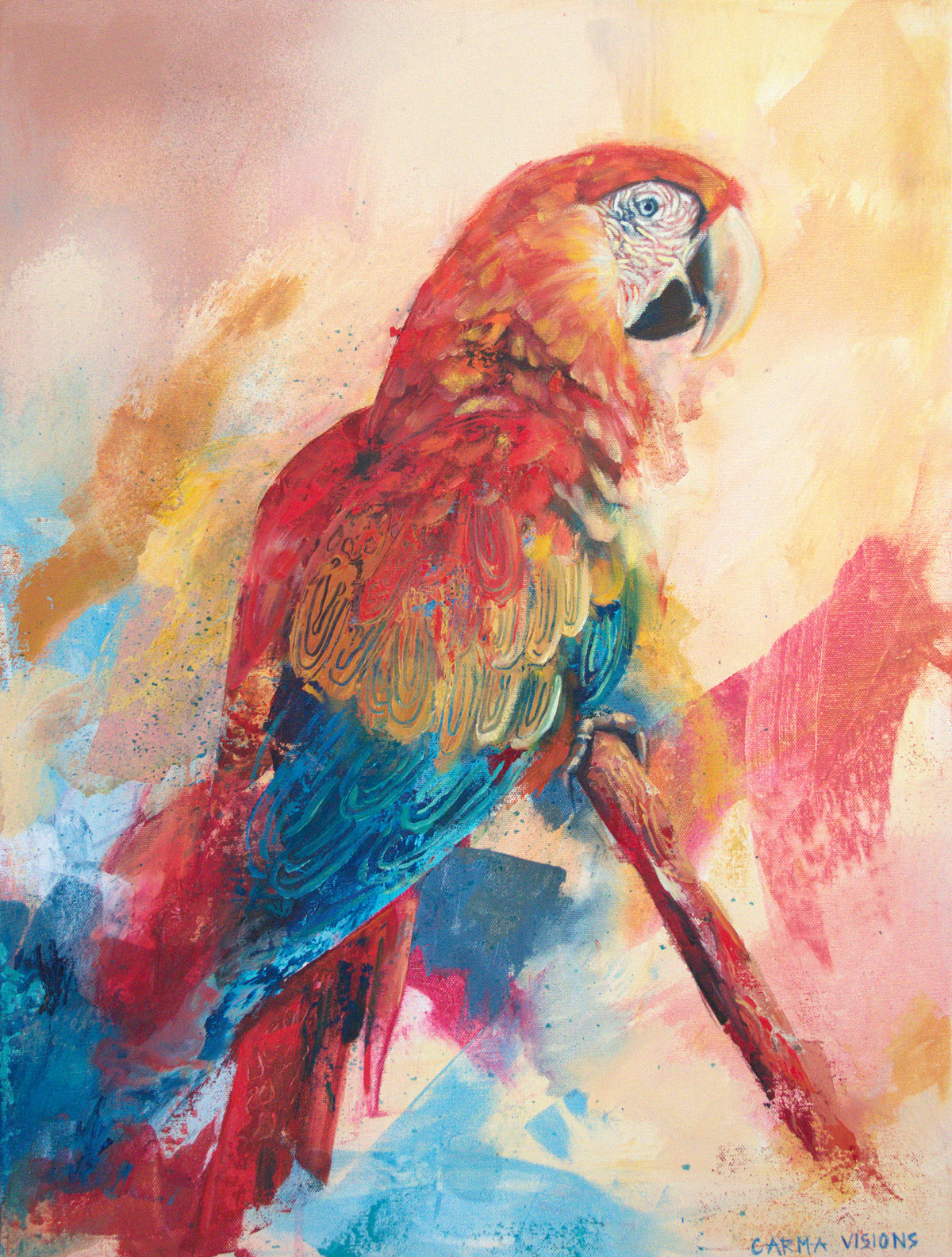 Red Bank Rising by Carma Visions, full painting