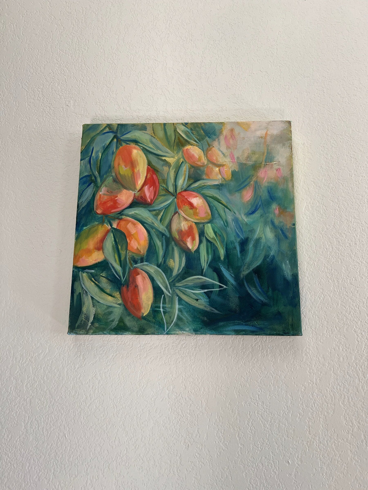 Mango Season, original oil painting by Carma Visions, on the wall