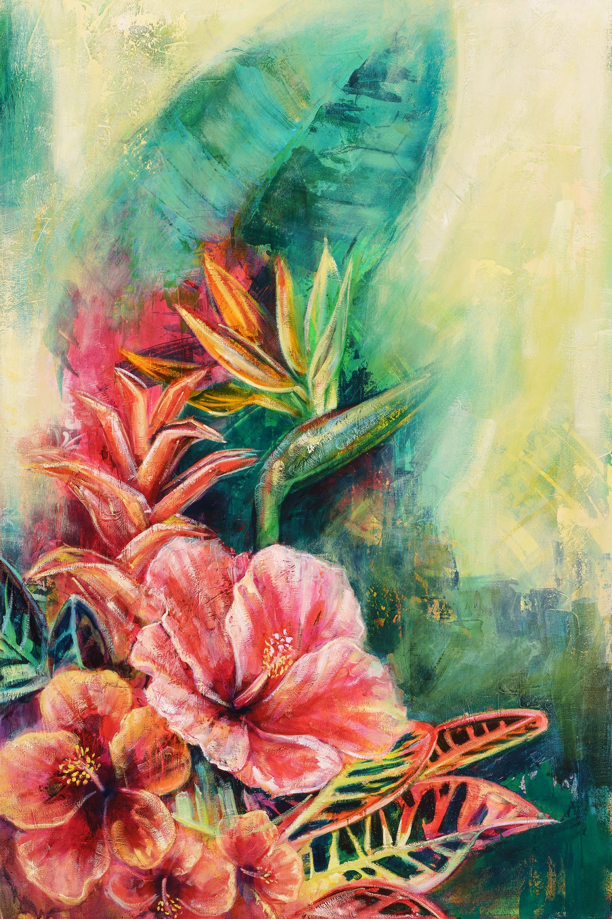 Belizean Bloom by Carma Visions, full painting in true-to-life color