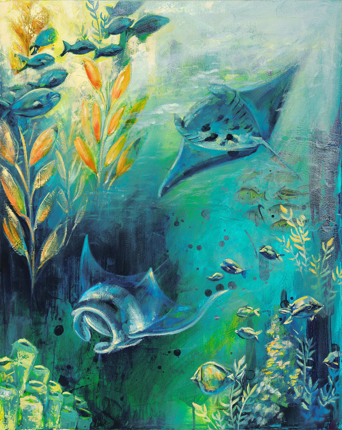 Journey Beneath by Carma Visions, full painting in true-to-life color